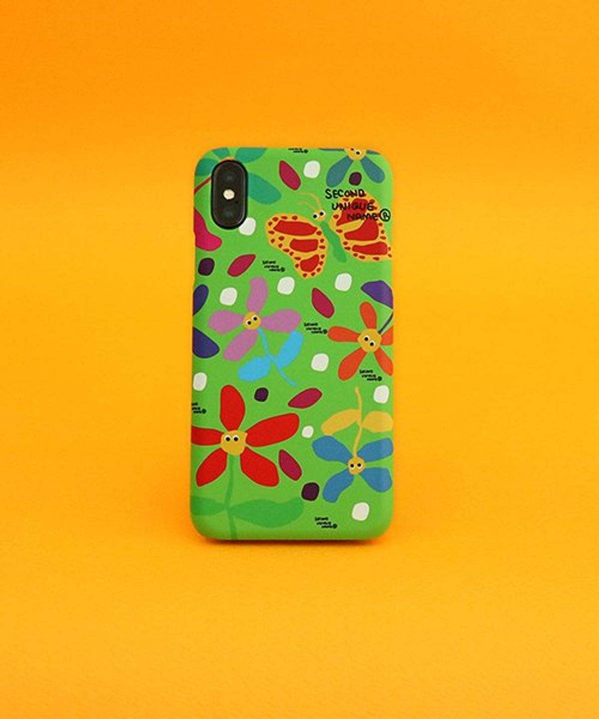 세컨드유니크네임(SECOND UNIQUE NAME) SUN CASE GRAPHIC FLOWER GREEN