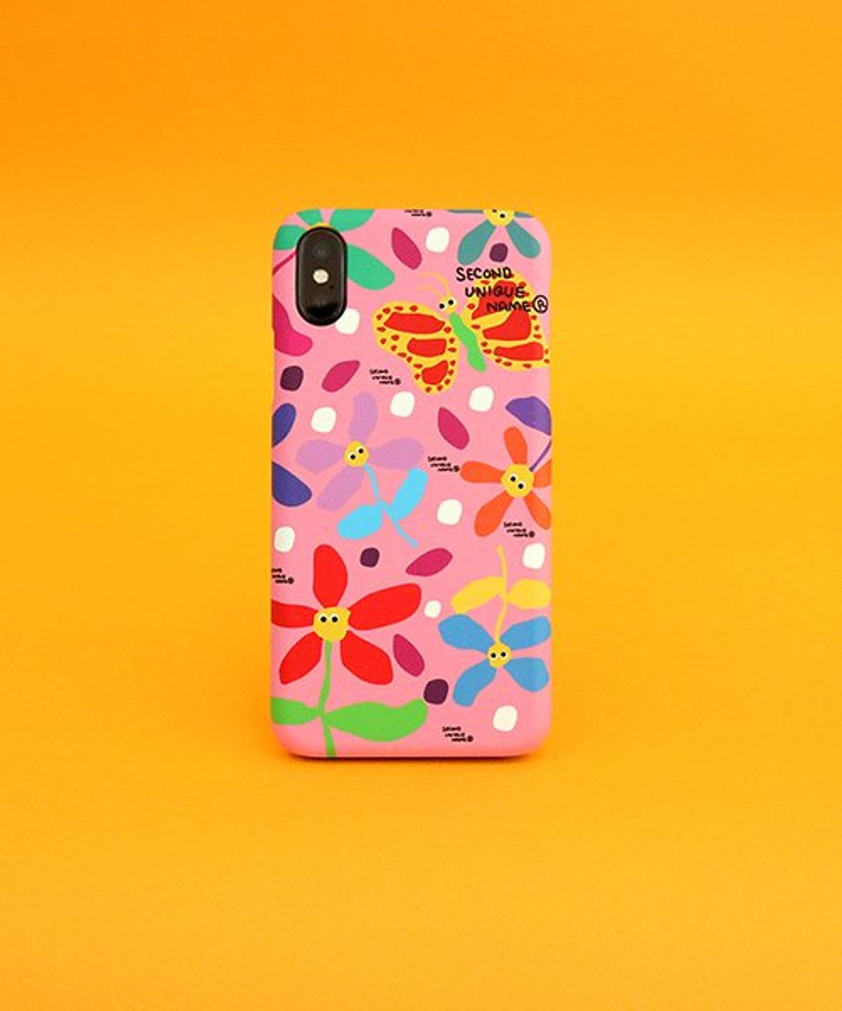 세컨드유니크네임(SECOND UNIQUE NAME) SUN CASE GRAPHIC FLOWER PINK