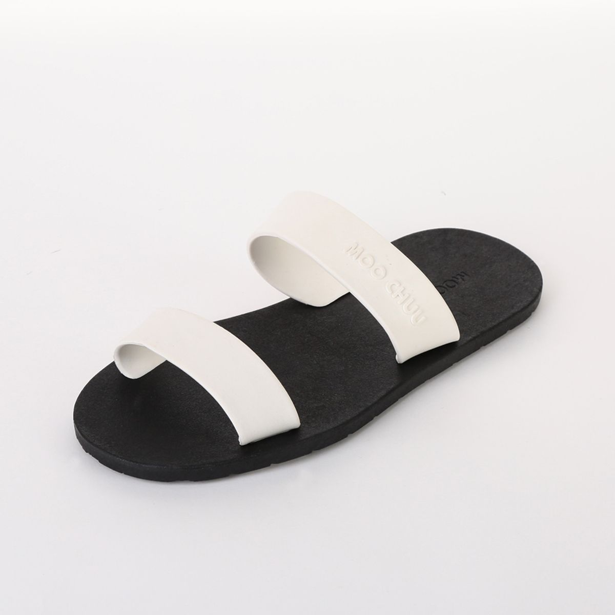 무츄(MOOCHUU) Two Straps  Black-White