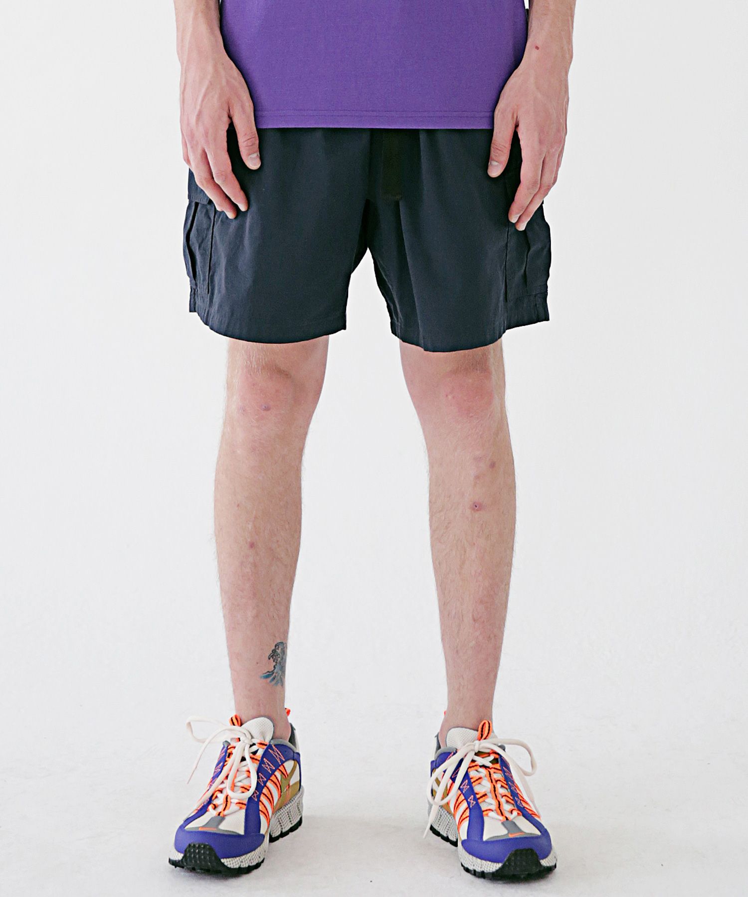 【massnoun】SL LOGO CAMP CARGO SHORT PANTS MUSINSA | MASSNOUN SL Logo Camp Cargo Shorts Pants MSESP003-NV