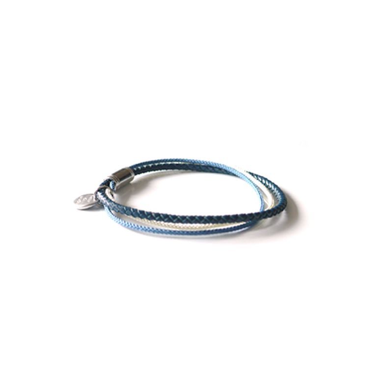 THIN STRING  MEN BRACELET (BLUE)