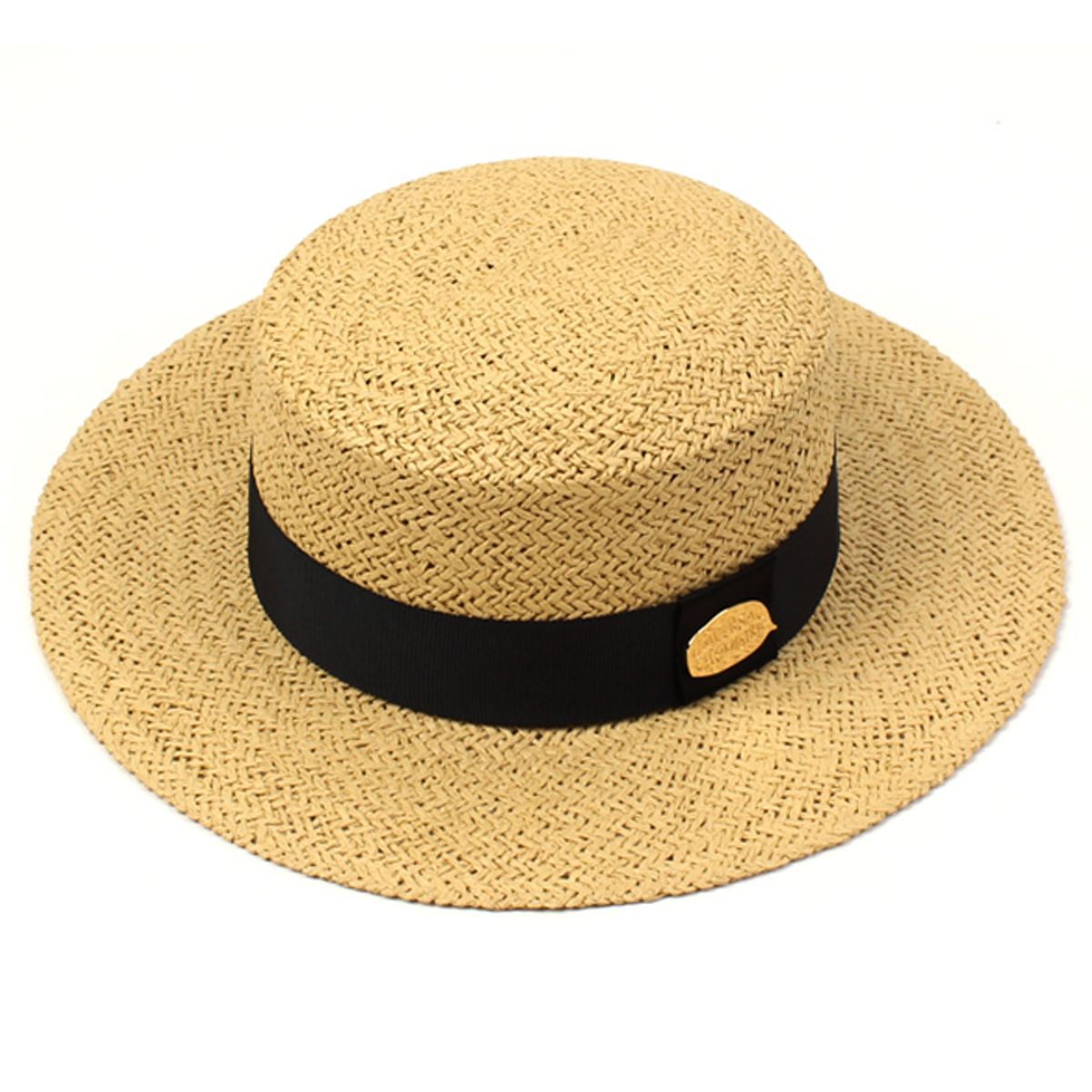 유니버셜 케미스트리(UNIVERSAL CHEMISTRY) Beige Flat Panama Hat 파나마햇