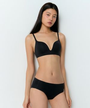 우먼즈 와이어리스 브라 [블랙]