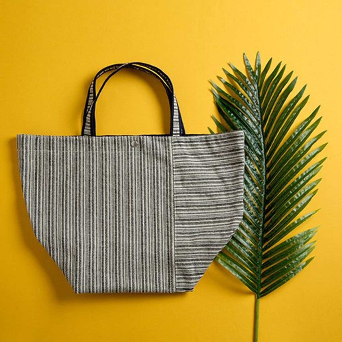 옐로우스톤(YELLOWSTONE) 숄더백 BLUE LABEL STRIPE LINEN SHOPPER BAG - YB1001BK /BLACK