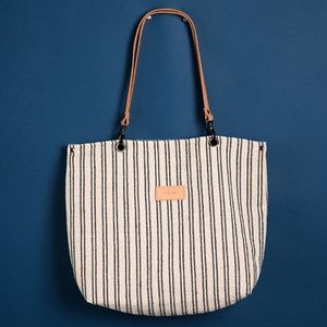 숄더백 BLUE LABEL LEATHER STRAP LINEN BAG -YB1002BK /BLACK