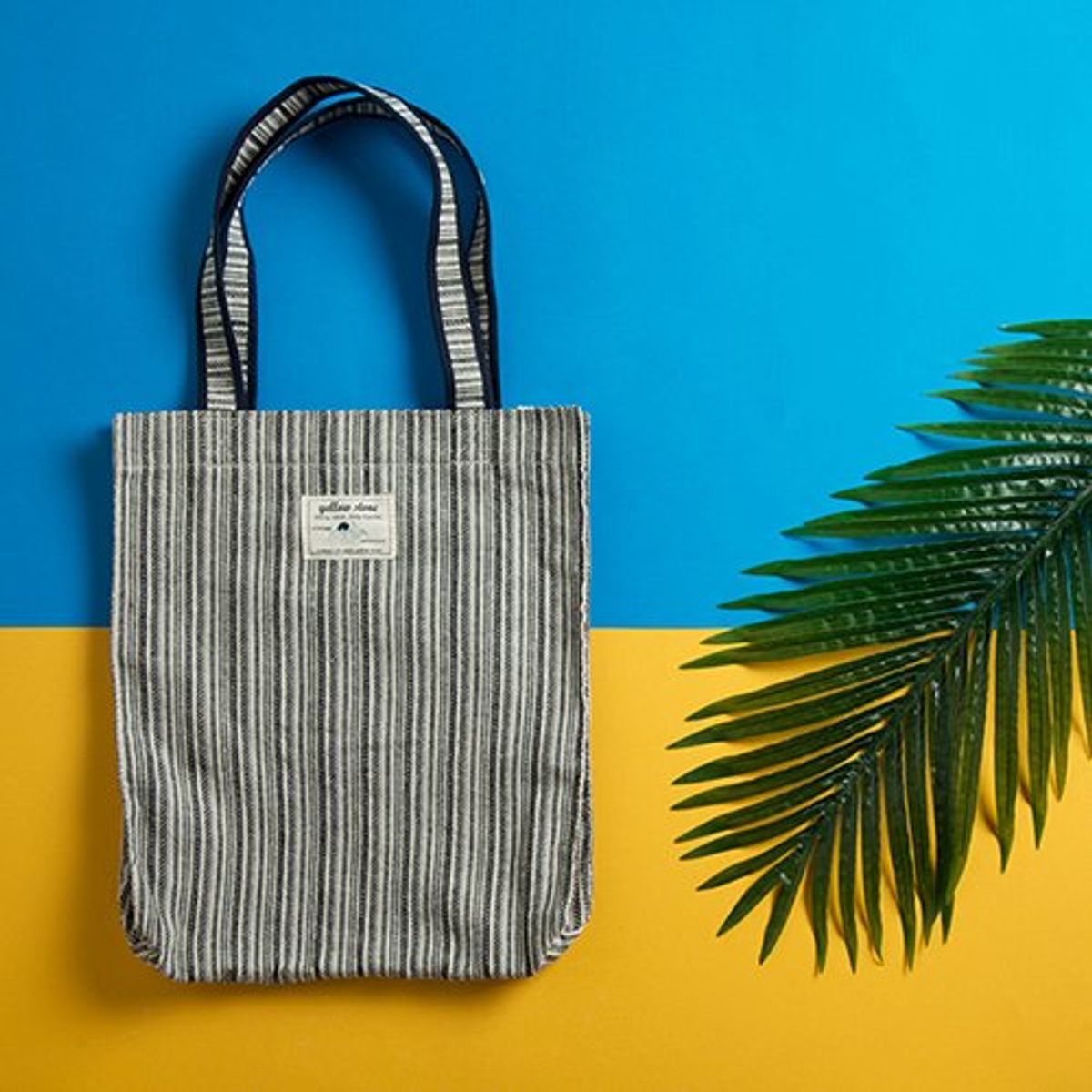 옐로우스톤(YELLOWSTONE) 숄더백 BLUE LABEL STRIPE LINEN SHOULDER BAG -YB1004BK /BLACK