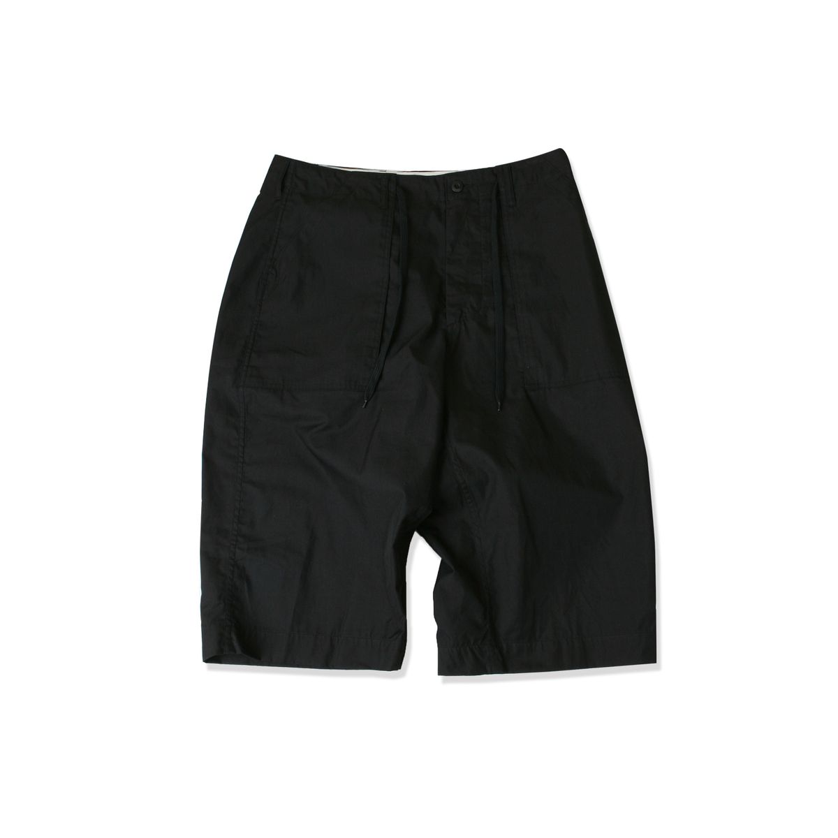 스웰맙(SWELLMOB) 3/4 fatigue string shorts -black-