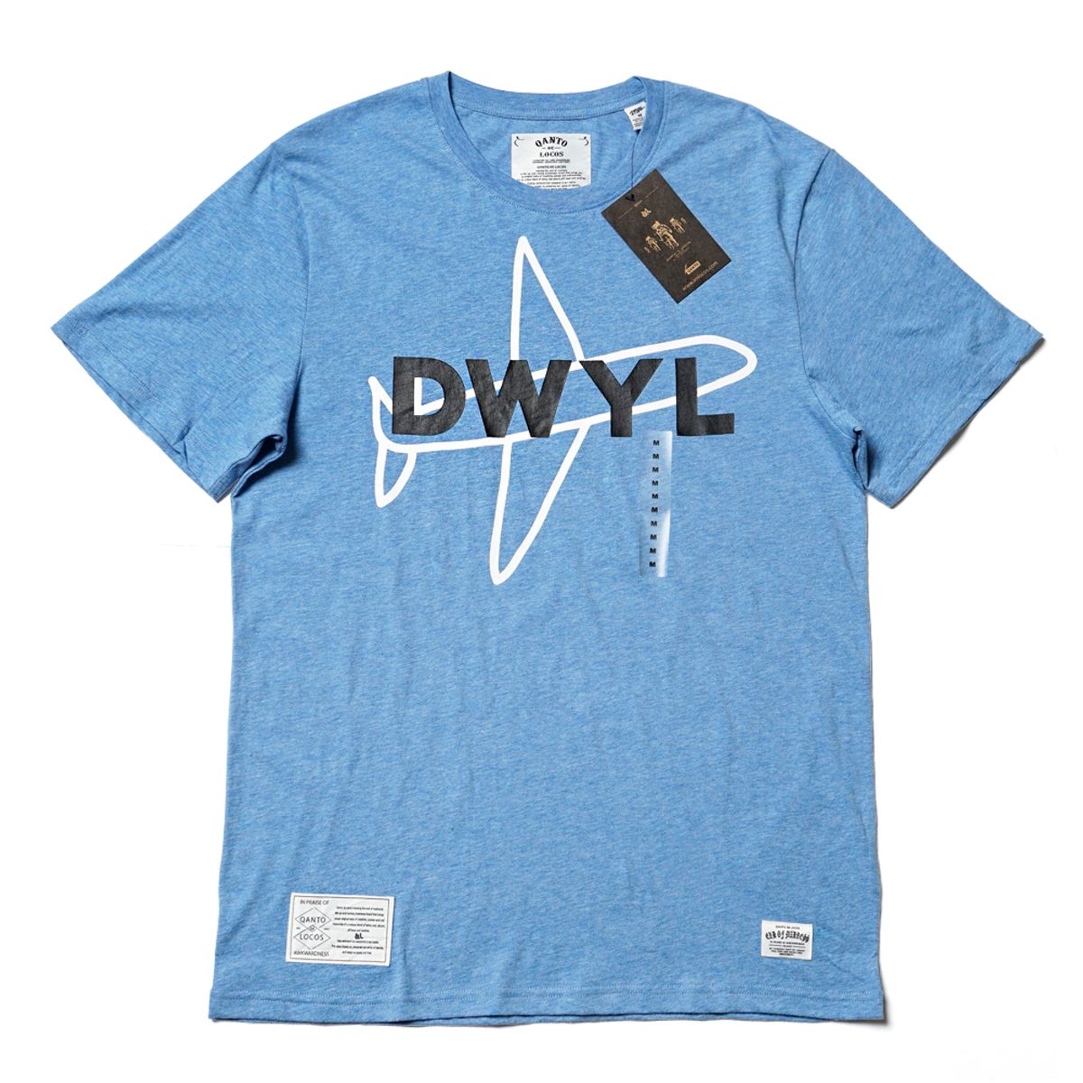 콴토데로코스(QANTO DE LOCOS) DWYL TEE_BLUE