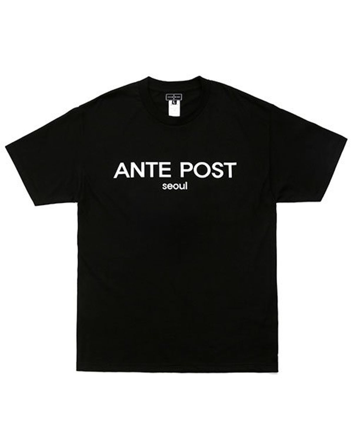 안트포스트(ANTEPOST) Basic Logo T-shirt BK