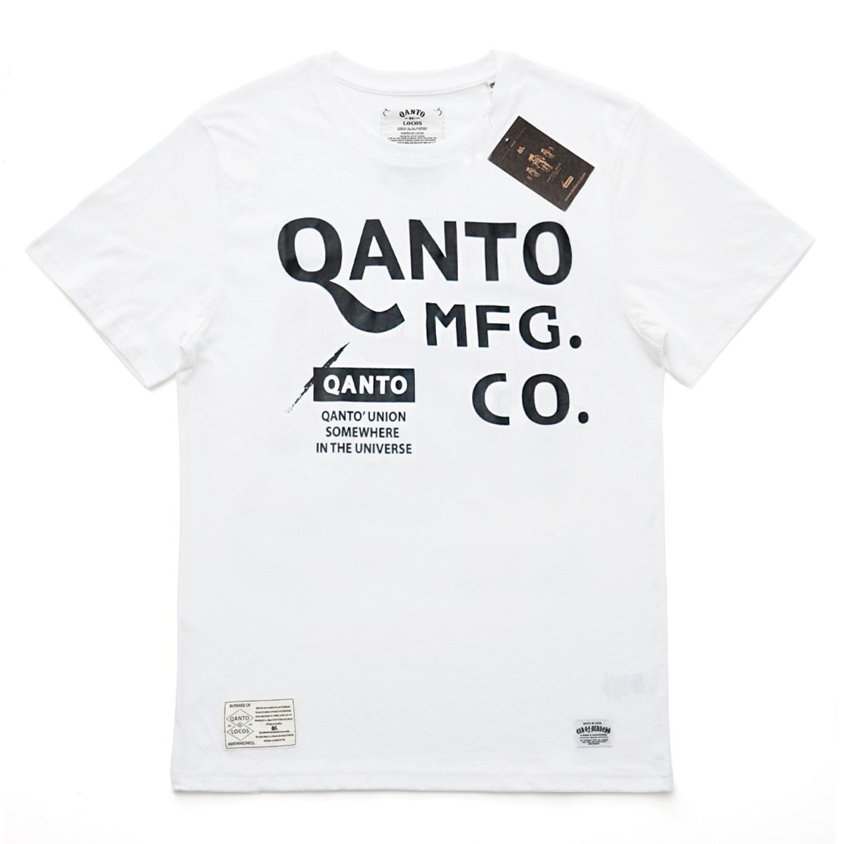 콴토데로코스(QANTO DE LOCOS) QANTO MFG TEE_WHITE