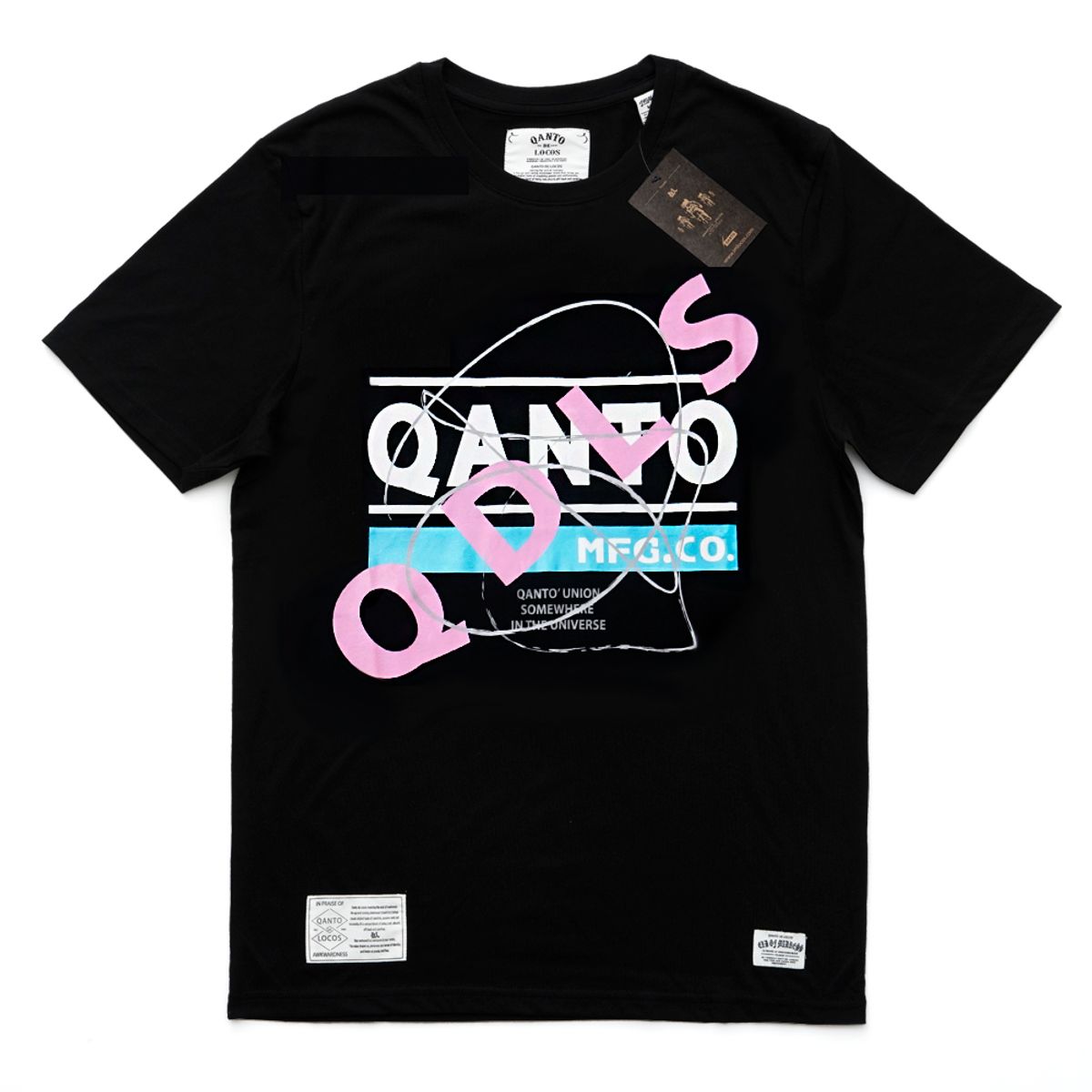 콴토데로코스(QANTO DE LOCOS) QDLS MFG TEE_BLACK