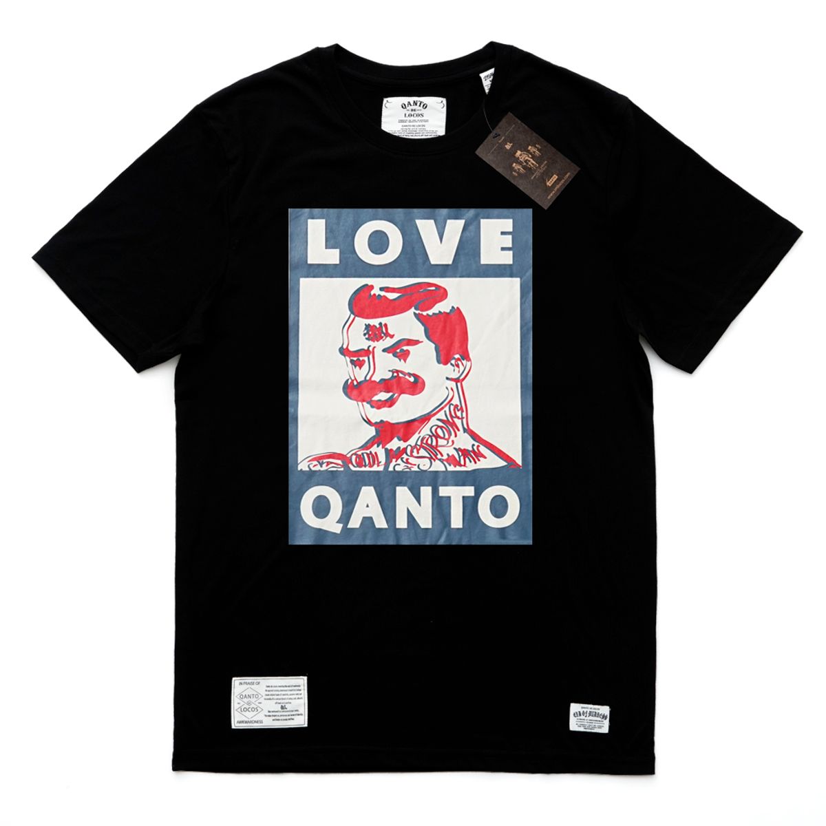 콴토데로코스(QANTO DE LOCOS) WANTED POST TEE_BLACK
