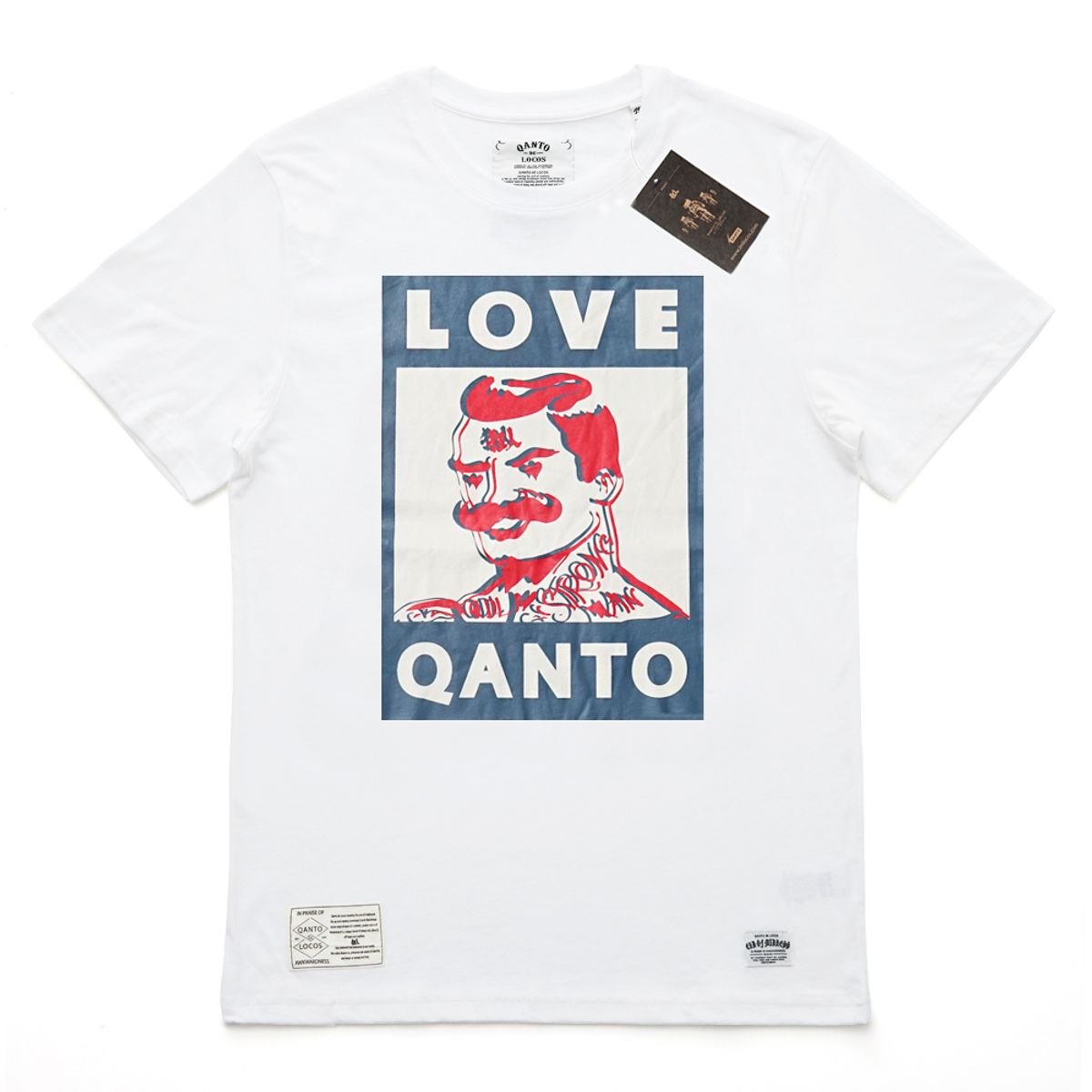 콴토데로코스(QANTO DE LOCOS) WANTED POST TEE_WHITE