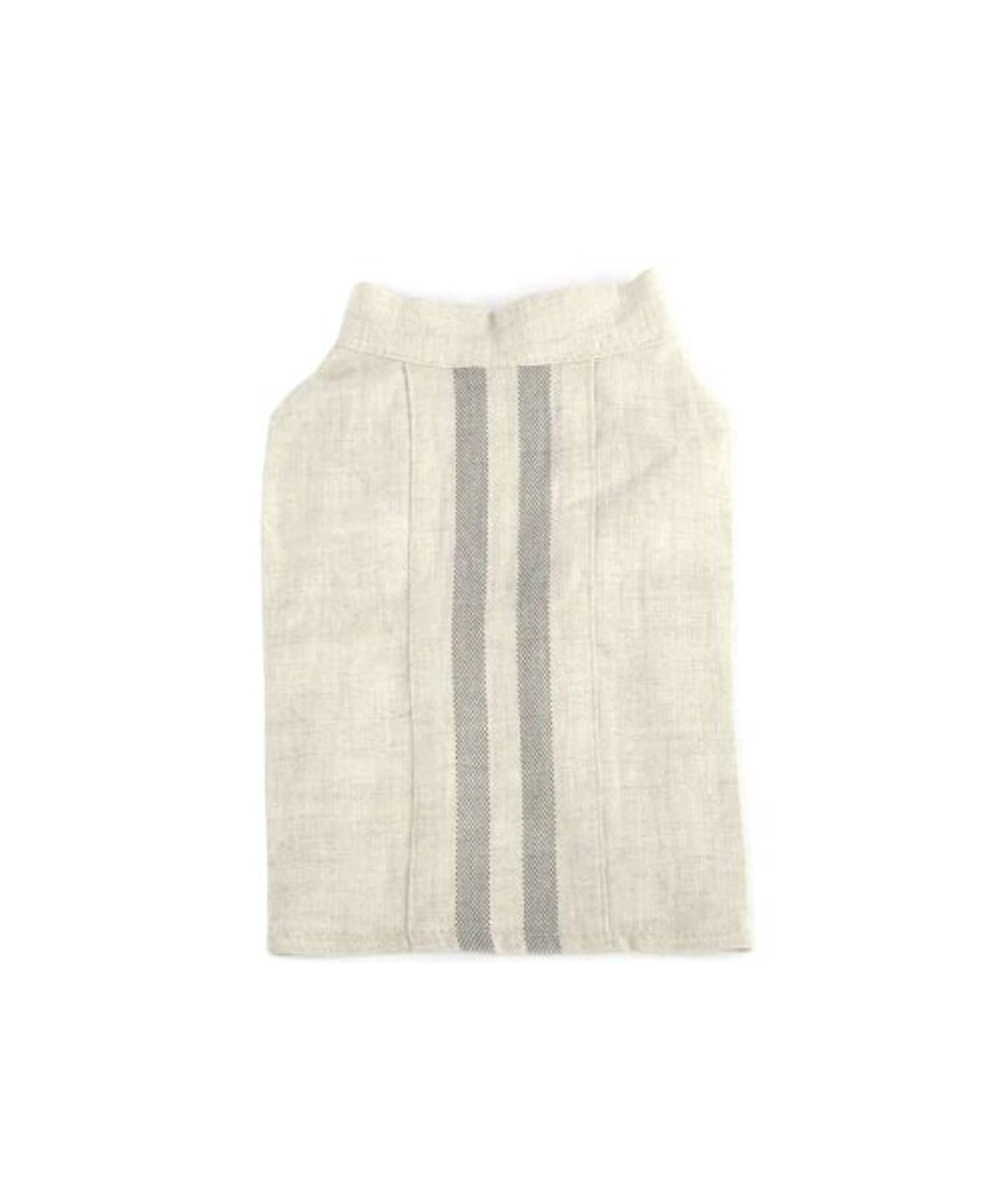 몽슈슈(MONCHOUCHOU) Linen Henley Neckline_Ivory
