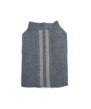 Linen Henley Neckline_Navy