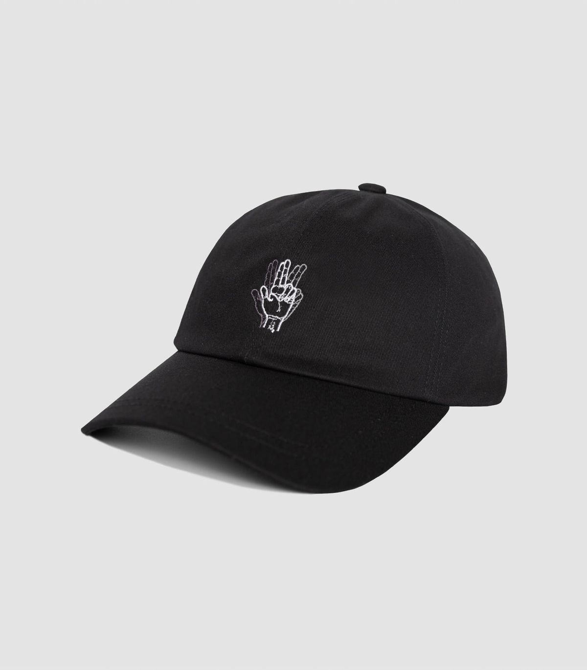 바이브레이트(VIBRATE) MINI CLASSIC HAND LOGO BALL CAP (black)
