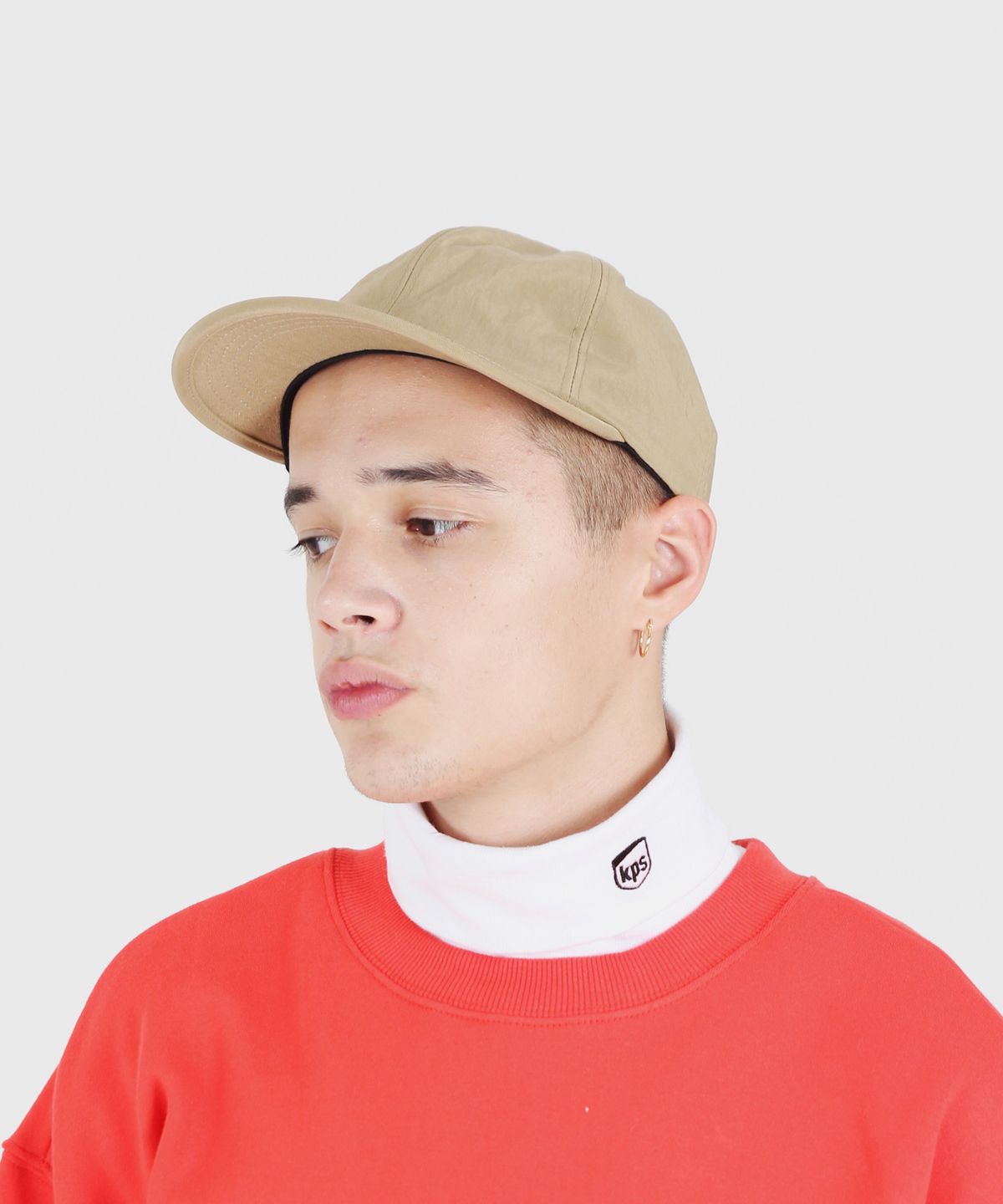 피스메이커(PIECE MAKER) SHIRRING NYLON 6P CAP (BEIGE)