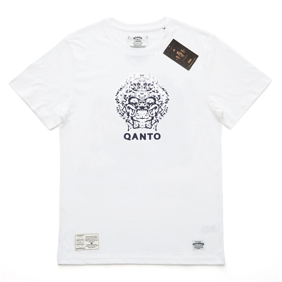 콴토데로코스(QANTO DE LOCOS) MASK TEE_WHITE