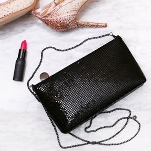 [블랑블랙] 찰찰이 체인탈부착 클러치백 [Black]