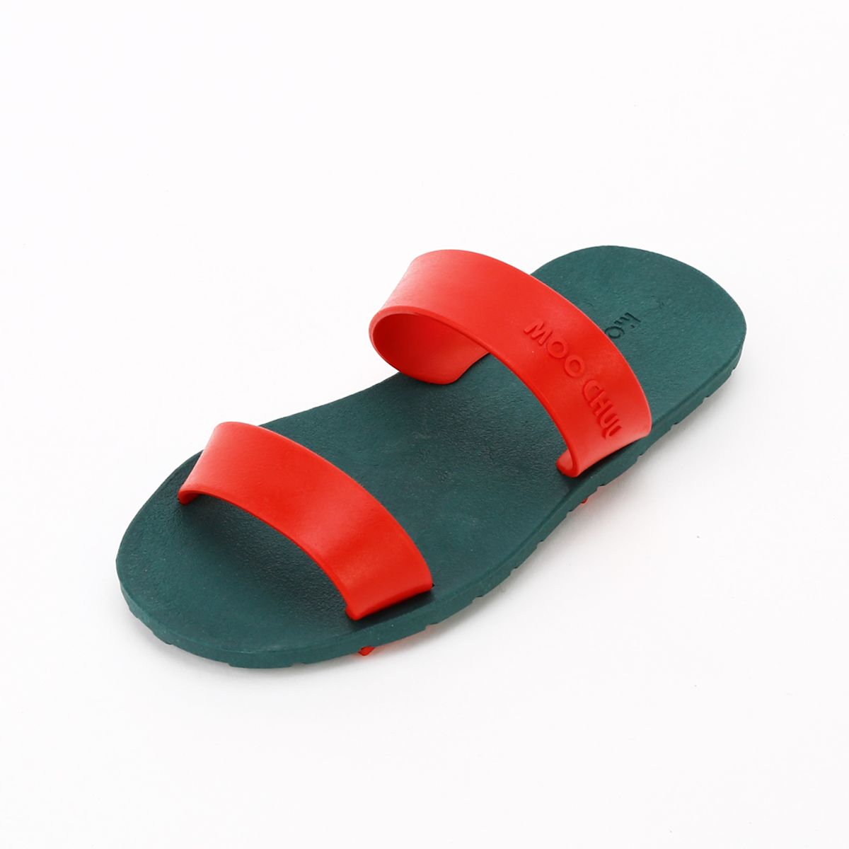 무츄(MOOCHUU) Two Straps Green-Red