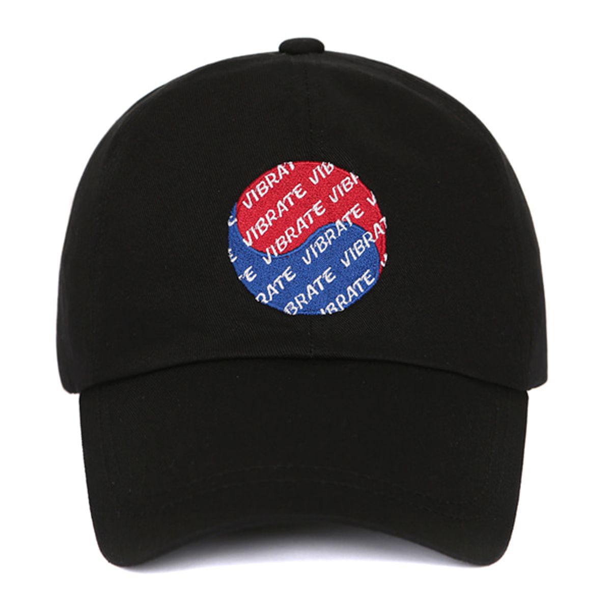 바이브레이트(VIBRATE) KOREAN FLAG LOGO BALL CAP (BLACK)