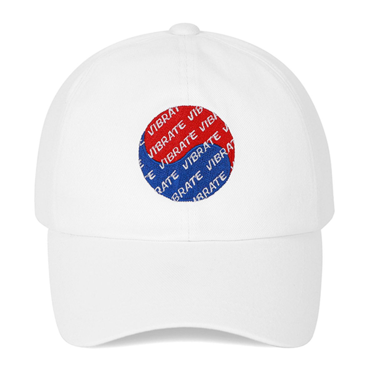 바이브레이트(VIBRATE) KOREAN FLAG LOGO BALL CAP (WHITE)