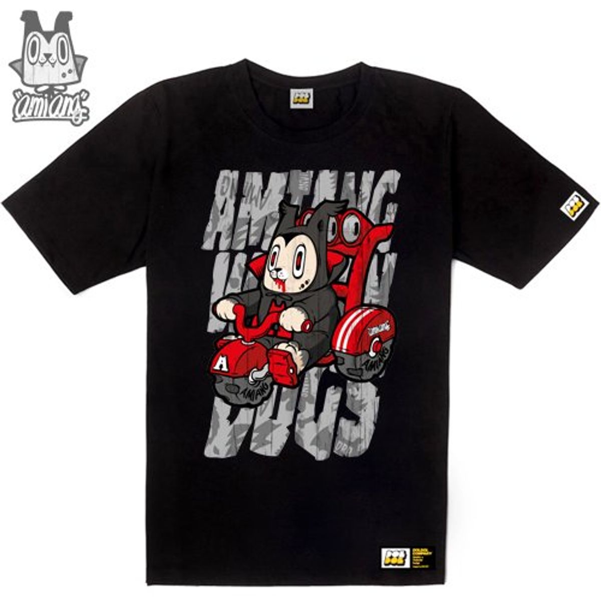 돌돌(DOLDOL) AMIANG_T-shirts_04 드라큘라가 입양한 늑대인간 아기 아미앙 캐릭터 그래픽 티셔츠