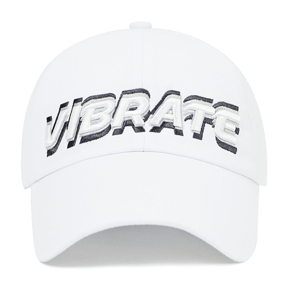 바이브레이트(VIBRATE) 3D SHAKING LOGO BALL CAP (white)