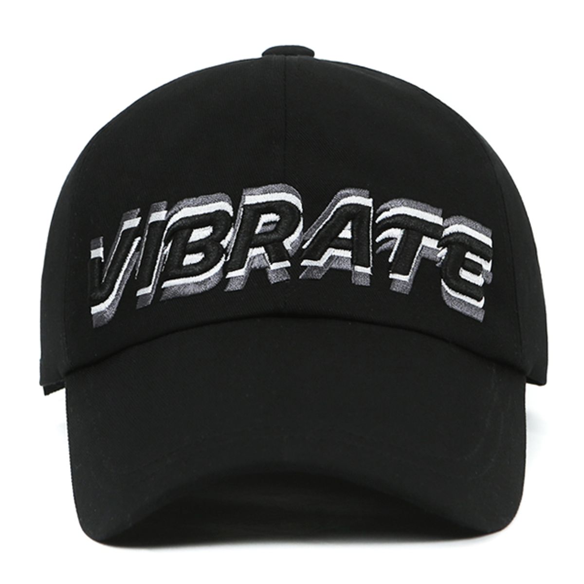 바이브레이트(VIBRATE) 3D SHAKING LOGO BALL CAP (black)