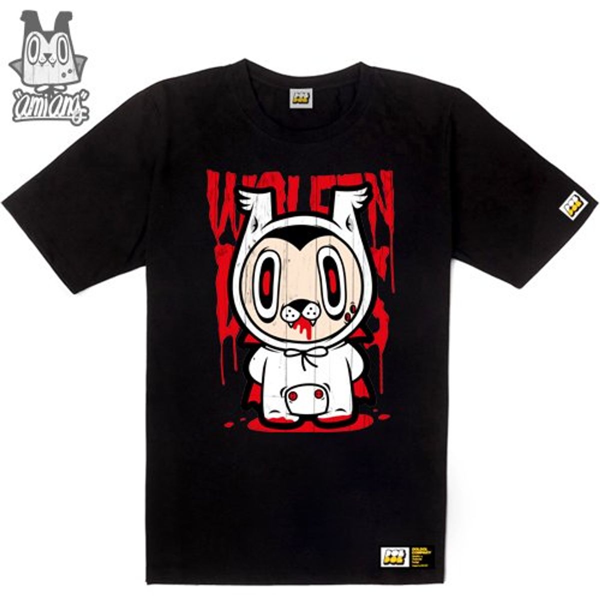 돌돌(DOLDOL) AMIANG_T-shirts_07 드라큘라가 입양한 늑대인간 아기 아미앙 캐릭터 그래픽 티셔츠