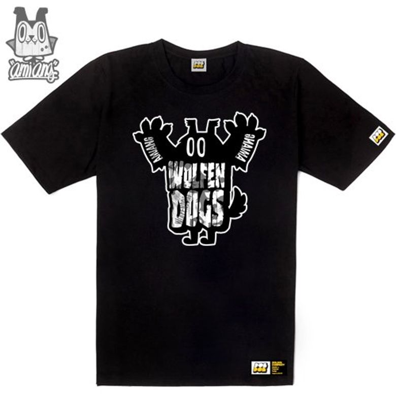 AMIANG_T-shirts_09 드라큘라가 입양한 늑대인간 아기 아미앙 캐릭터 그래픽 티셔츠
