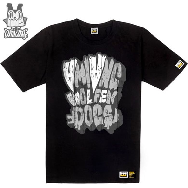 AMIANG_T-shirts_15 드라큘라가 입양한 늑대인간 아기 아미앙 캐릭터 그래픽 티셔츠