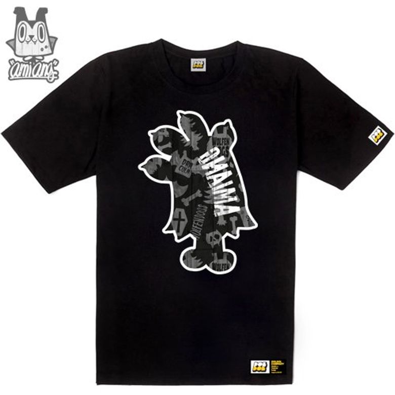 AMIANG_T-shirts_16 드라큘라가 입양한 늑대인간 아기 아미앙 캐릭터 그래픽 티셔츠