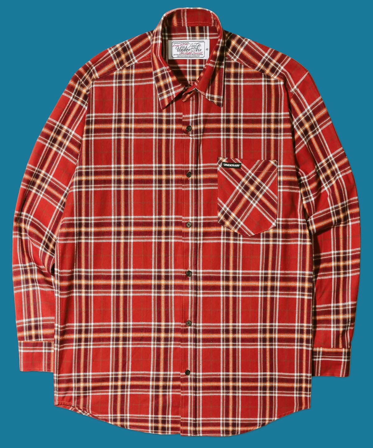 언더에어(UNDERAIR) Everrich Shirts - Orange