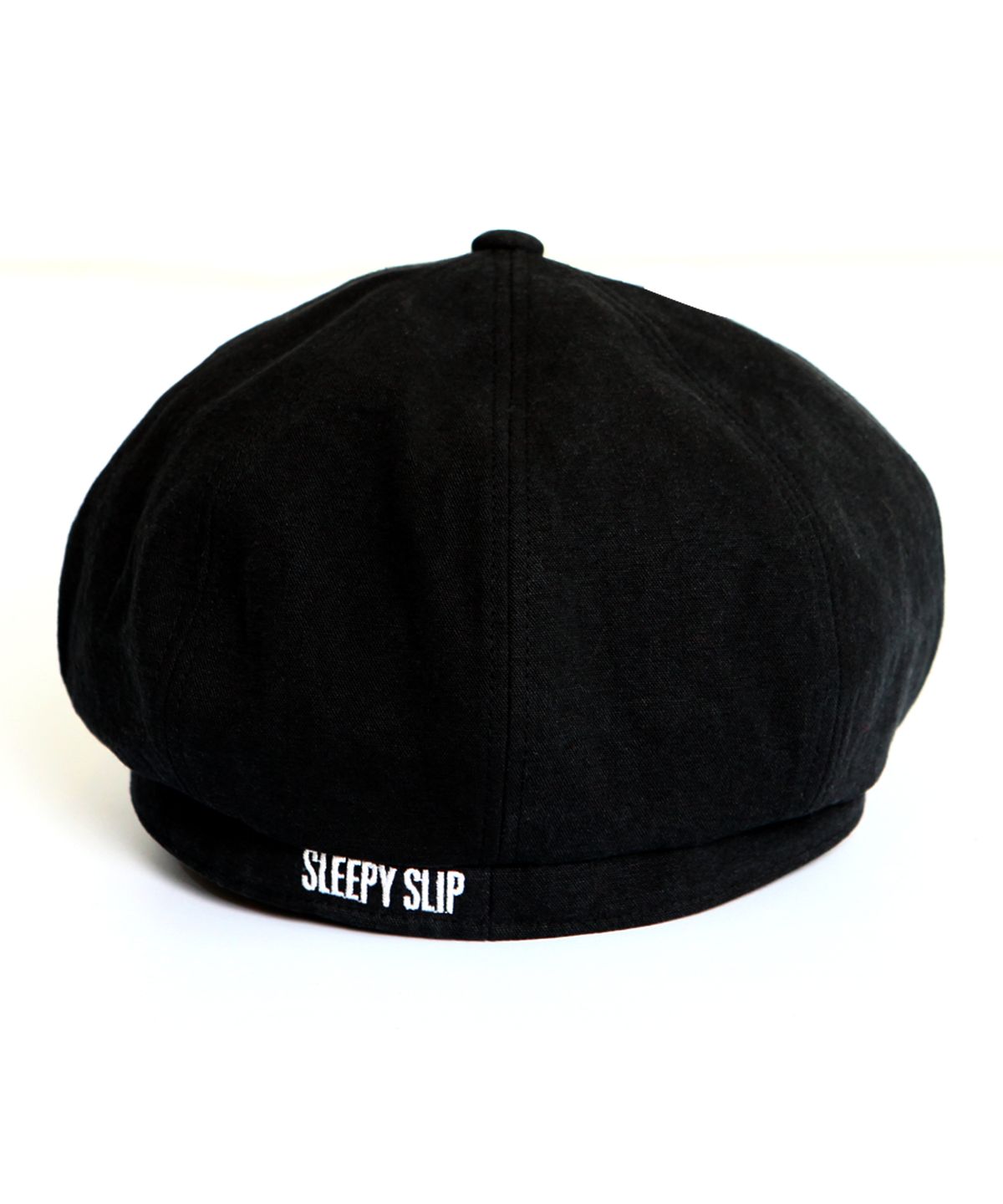 슬리피슬립(SLEEPYSLIP) [unisex]SIGNATURE BLACK NEWSBOY CAP