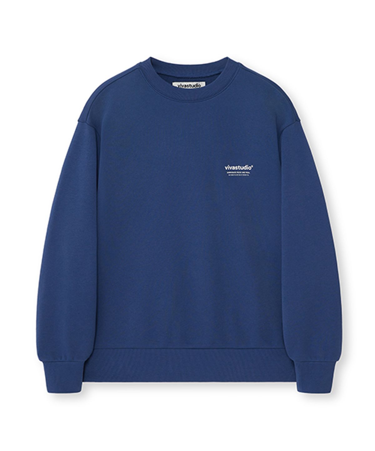 비바스튜디오(VIVASTUDIO) LOCATION CREWNECK [INDIGO BLUE]