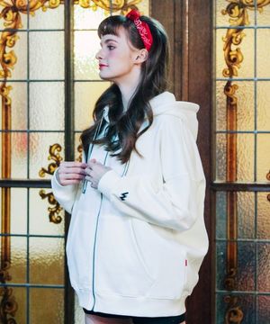 와핑 후드집업 크림 JJOT7203