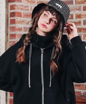 와핑 후드집업 블랙 JJOT7203