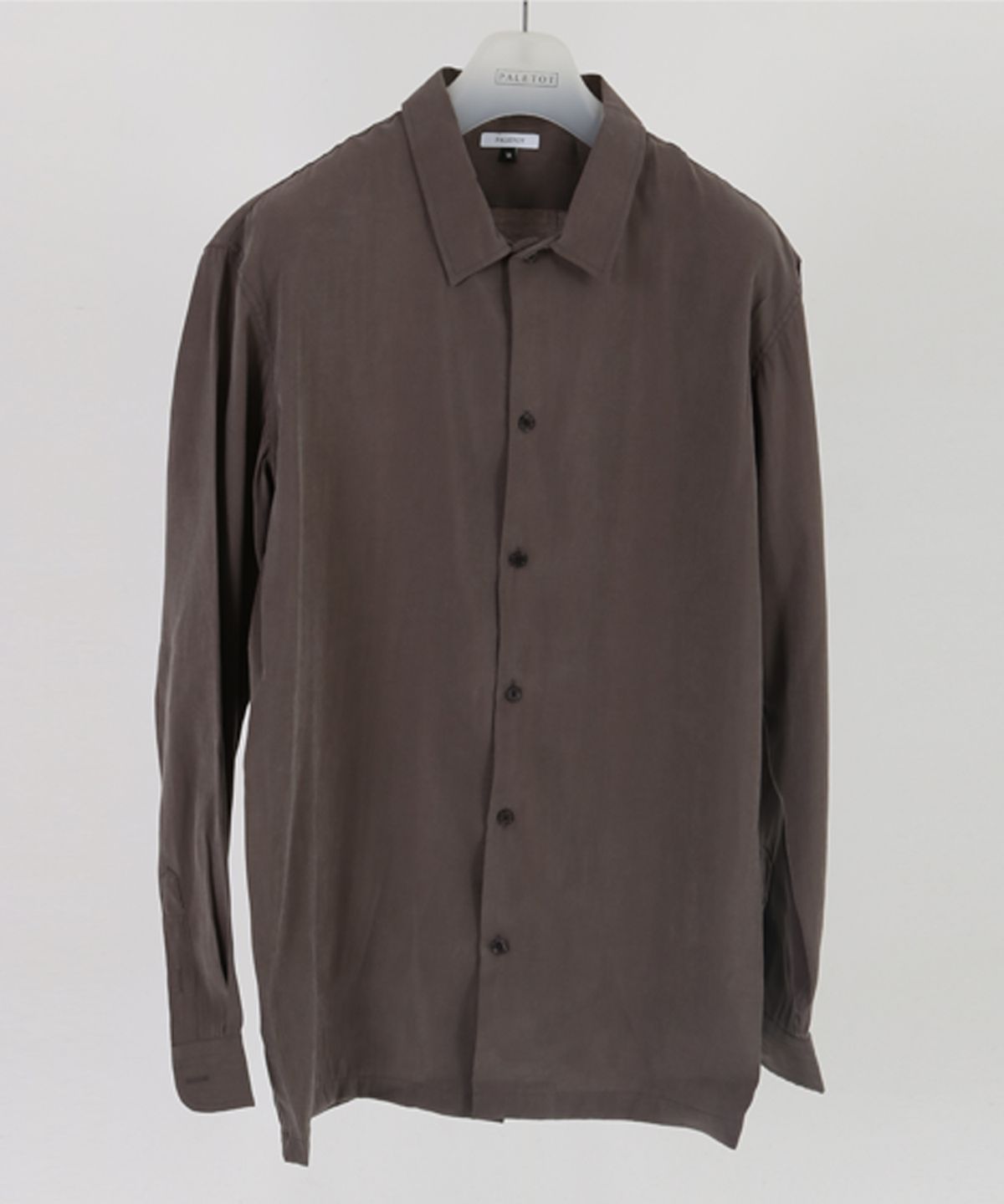펠토(PALETOT) viscos relax  loose fit shirt[커피색]