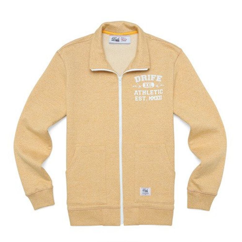 SWEAT ZIPUP-MUSTARD