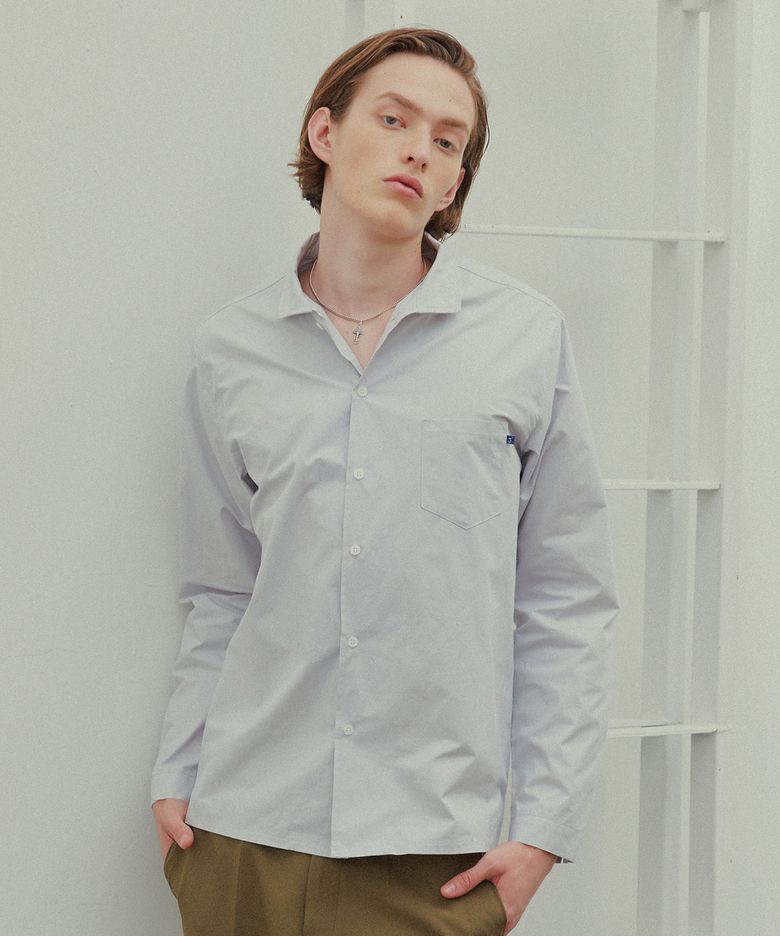UP COLLAR SHIRTS GREY