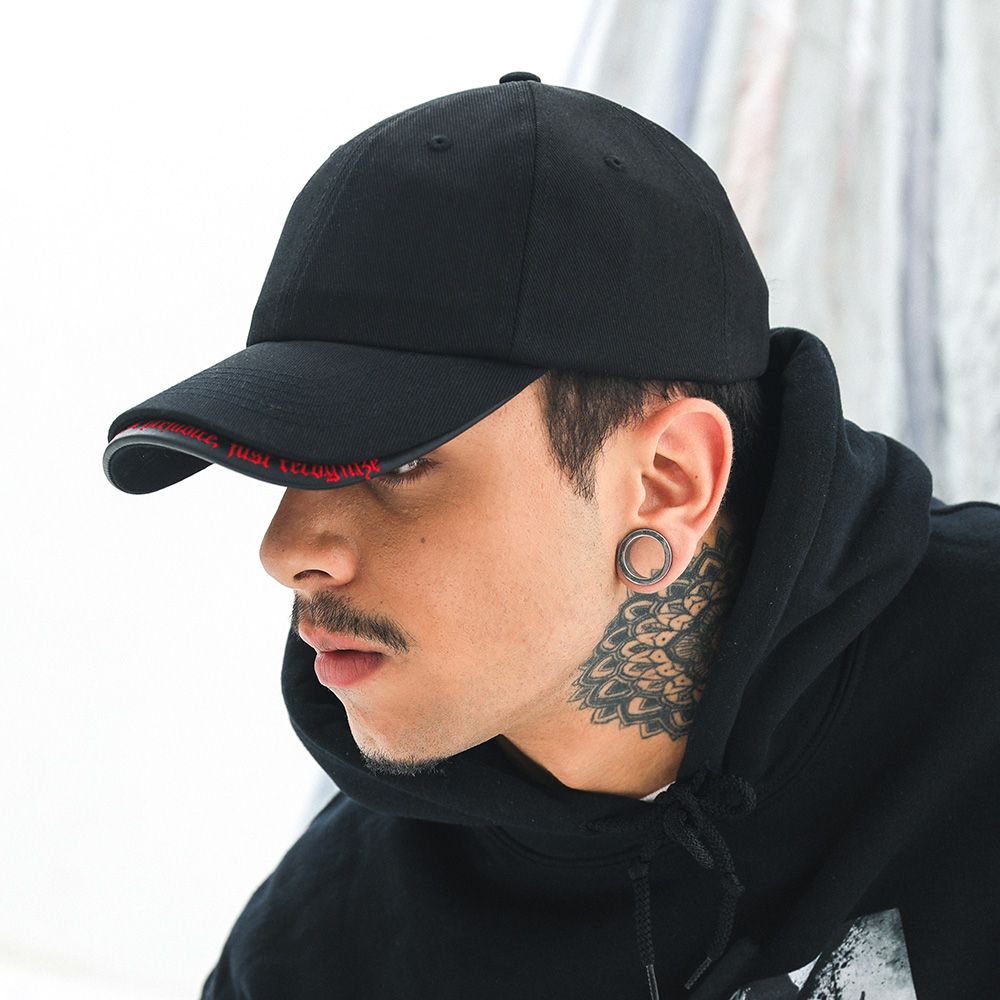 ◆BLACKBLOND◆ Vivid Revolution Double Visor Cap Black MUSINSA | BLACKBLOND Vivid Revolution Double Visor Cap (Black)