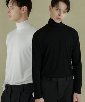 [세트] 퍼펙트 터틀넥 니트 티셔츠