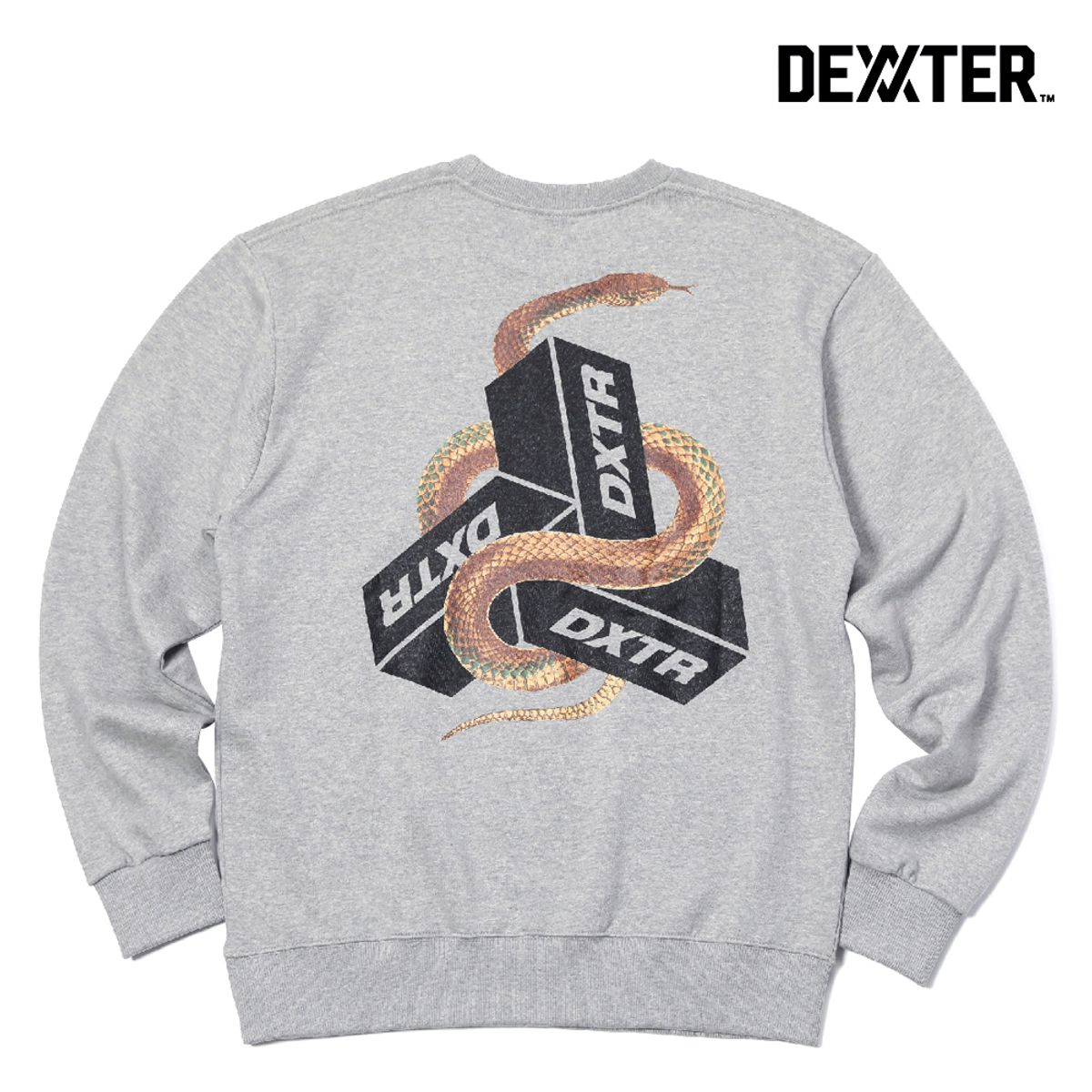 댁스터(DEXXTER) 3TYPE SNAKE SWEATSHIRT(GR)