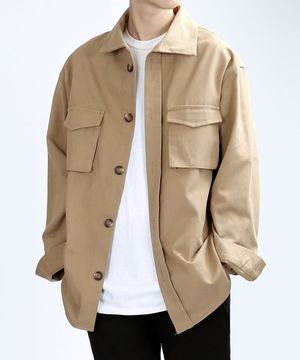 TP89 CARGO OVERFIT JACKET (BEIGE)