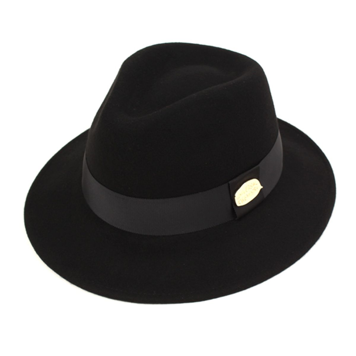 유니버셜 케미스트리(UNIVERSAL CHEMISTRY) Gold Metal Line Short Fedora 숏페도라
