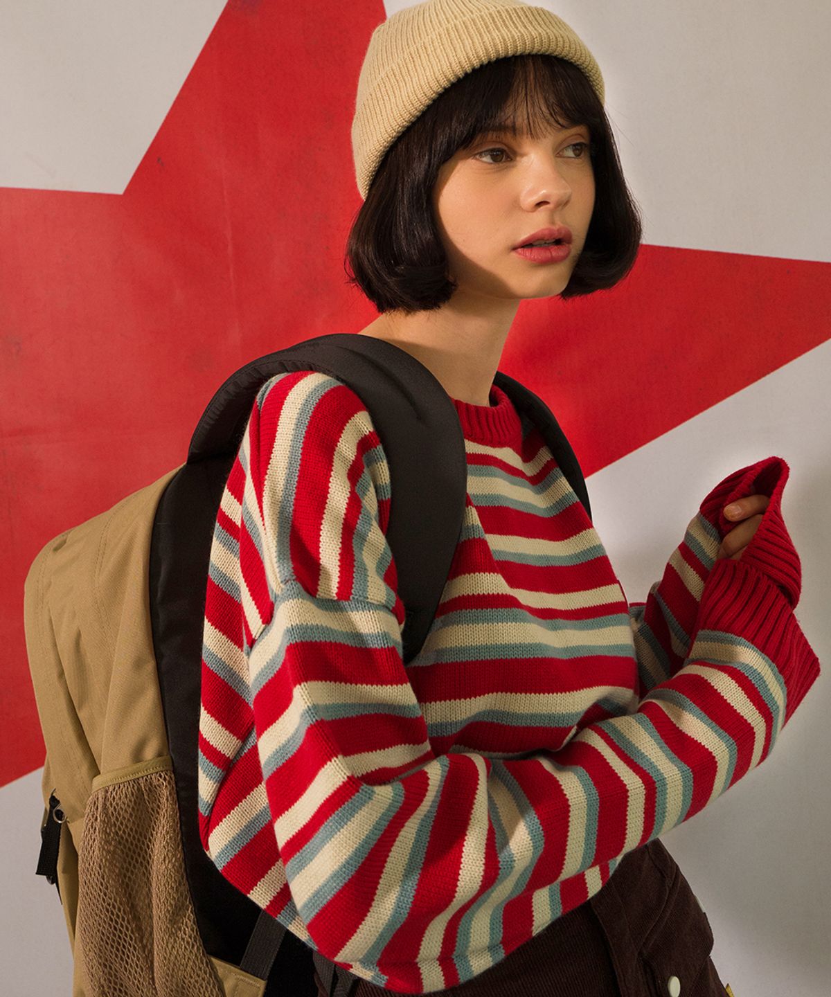 메인부스(MAINBOOTH) Jellybean Sweater(RED)