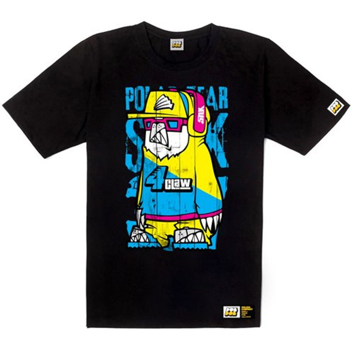 돌돌(DOLDOL) SNUK_T-shirts_02 북극곰 스노우보드 선수 스누크 익스트림 캐릭터 그래픽 티셔츠