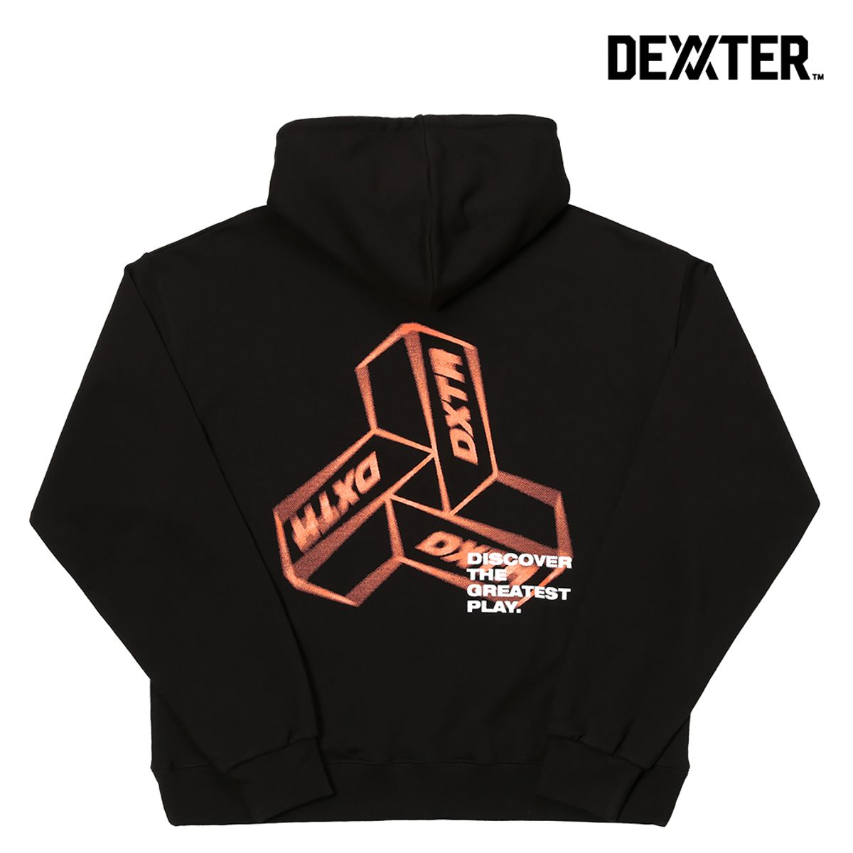 댁스터(DEXXTER) 3TYPE ORANGE HOODIE(BK)