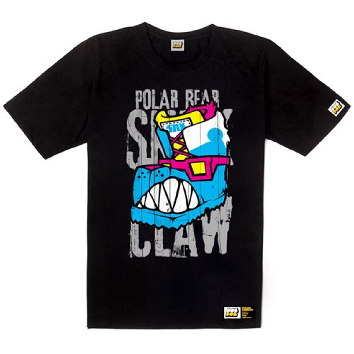 돌돌(DOLDOL) SNUK_T-shirts_05 북극곰 스노우보드 선수 스누크 익스트림 캐릭터 그래픽 티셔츠